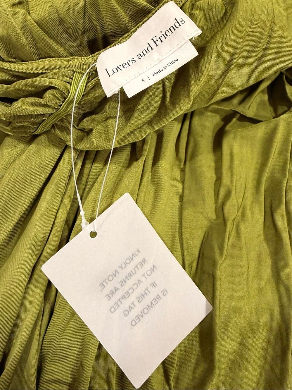 Lovers and Friends CORALIE EVENING DRESS IN CHARTREUSE Size Small $278 - Picture 9 of 9